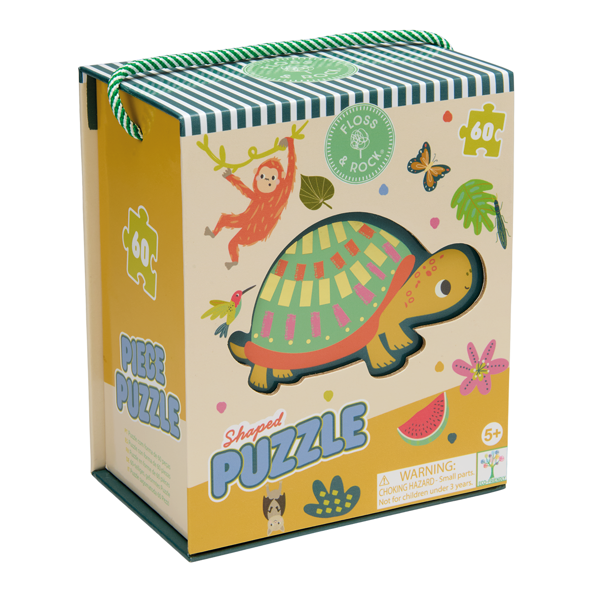 60-piece Shaped Jigsaw Puzzle - Jungle