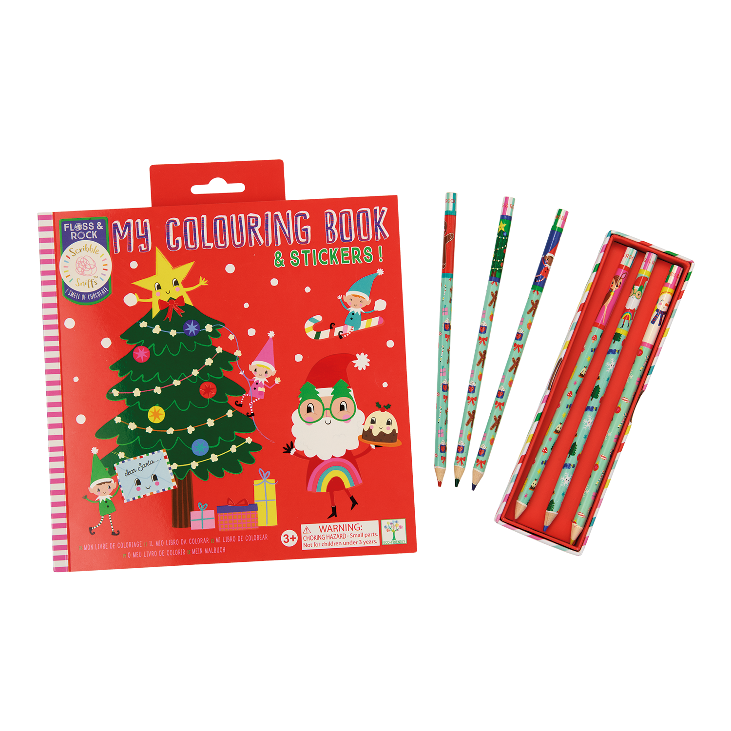 Scribble Sniffs My Colouring Book - Christmas